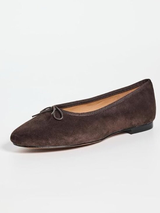 Madewell Shoes - Madewell April Suede Brown Ballet Flat Sz 10